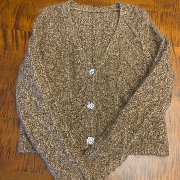 Zara heavyweight sweater with jewels - Picture 1 of 3